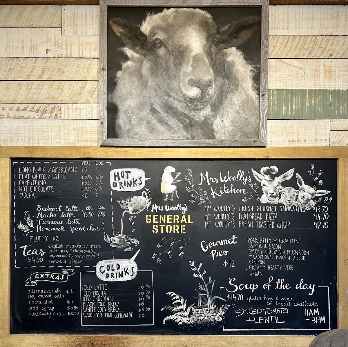 Menu Mrs Woolly's General Store-10