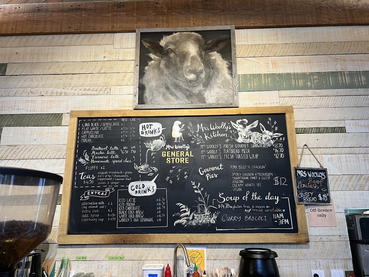Menu Mrs Woolly's General Store-9
